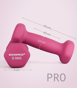 Juego de 2 mancuernas hexagonales - Songmics