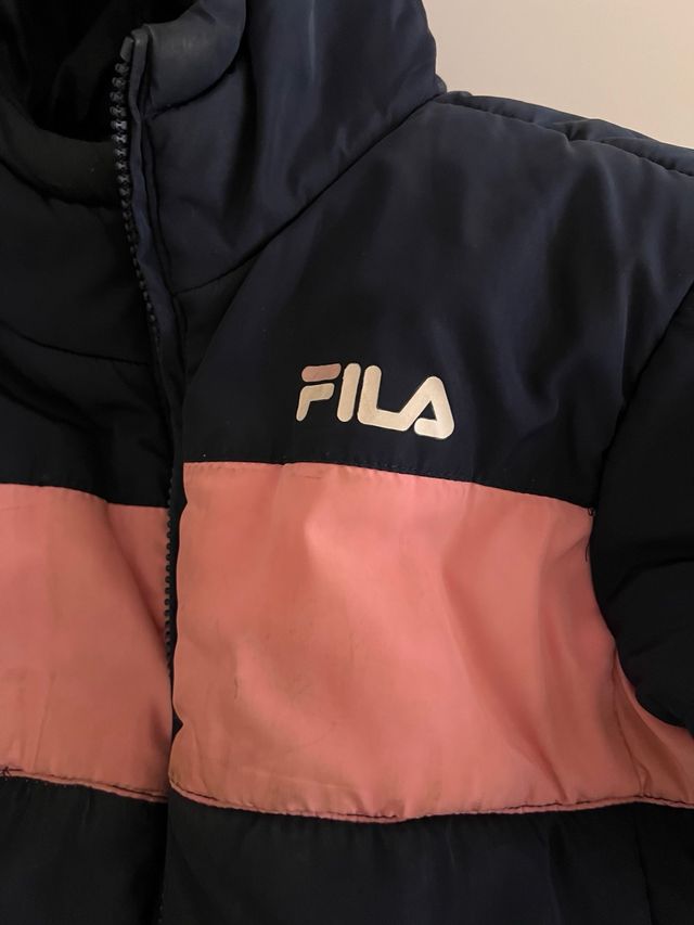 Abrigo Fila niña azul y rosa