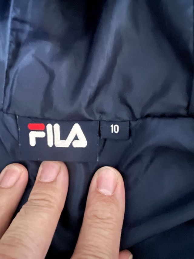 Abrigo Fila niña azul y rosa