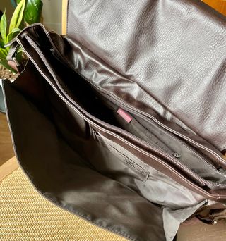 Bolso bandolera de cuero marrón