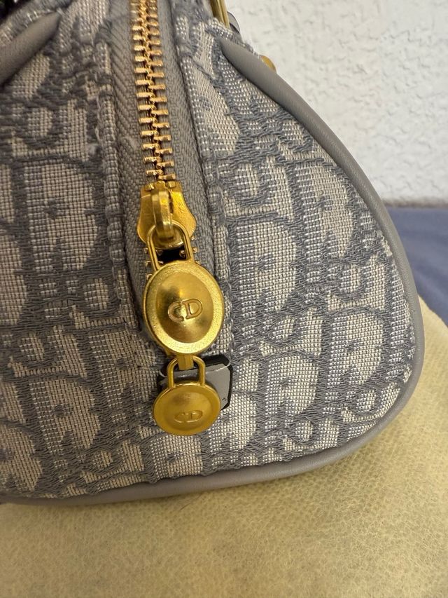 Bolso Dior Gris y Blanco
