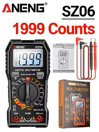 Multímetro Digital ANENG SZ06 1999 Cuentas