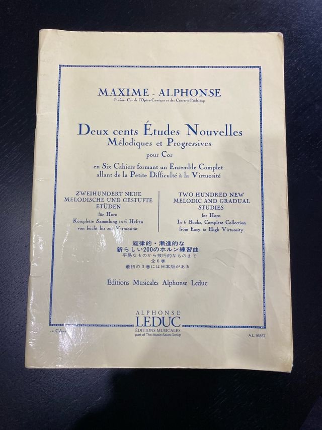 Maxime Alphonse 1 - Estudios para Trompa