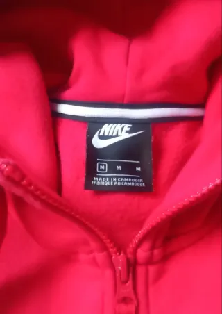 Sudadera Nike Roja con Cremallera