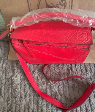 Bolso  Piel Rojo