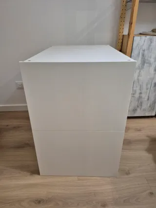 Cajonera de Cestas Modular Metálica Ikea Blanca