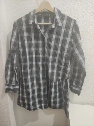Camisa  cuadros mujer Zara
