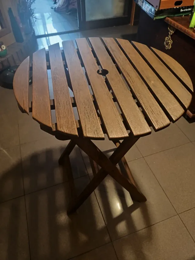 Mesa de madera plegable