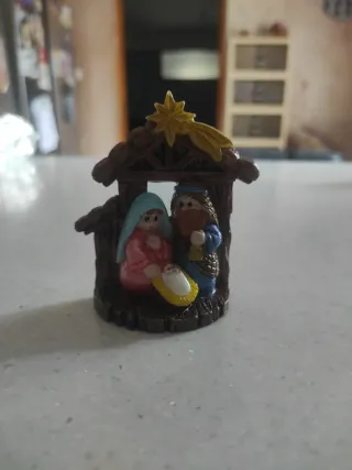 Nacimiento Pesebre Artesanal Pintado a Mano