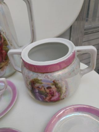 Set caffè vintage decorato