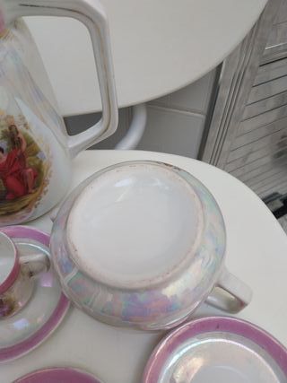 Set caffè vintage decorato