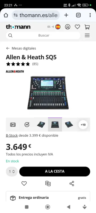Allen Heath SQ5 Mesa de Mezclas Digital