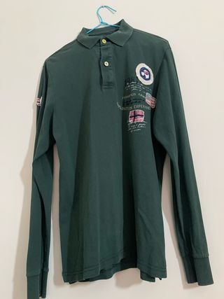 Polo Napapijri verde talla L