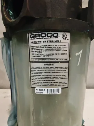 Filtro Agua Groco 2 Pulgadas