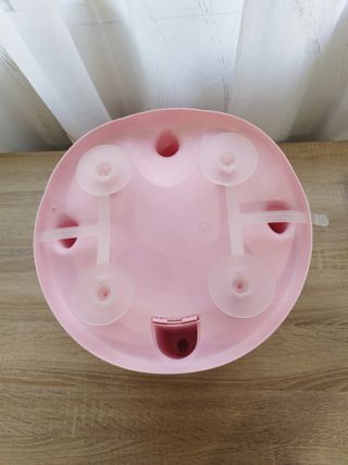 Asiento de baño para bebé rosa