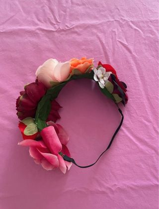 Corona de flores para Halloween