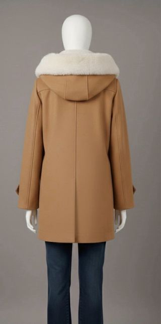 Abrigo Parka Mango Marrón con Capucha