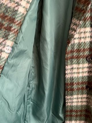 Abrigo cuadros oversize Pull&Bear T. L NUEVO