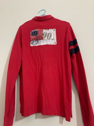Polo U.S. Polo Assn. Manga Larga Rojo Talla L