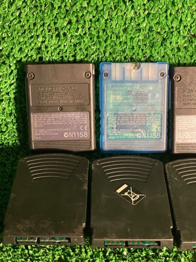 Lote Memory Cards PS2 Sony 8MB y 16MB
