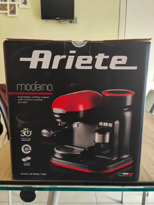 Macchina Caffè Ariete Moderna con Macinacaffè