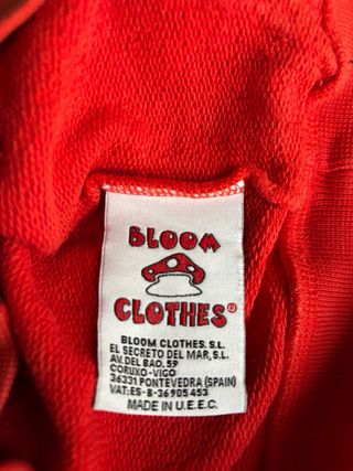 Sudadera chico Bloom roja con capucha