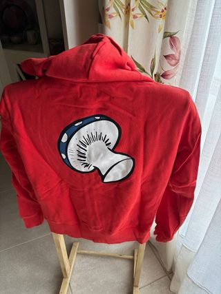 Sudadera chico Bloom roja con capucha