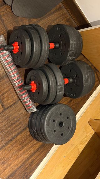 Juego Mancuernas Ajustables Pesas Gimnasio