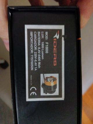 Riders Luz Bicicleta Alta Potencia