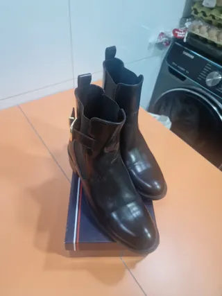 Botines de piel Zara marrones