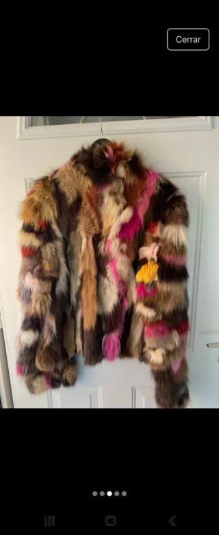 Abrigo de pelo multicolor zorro.es ligero