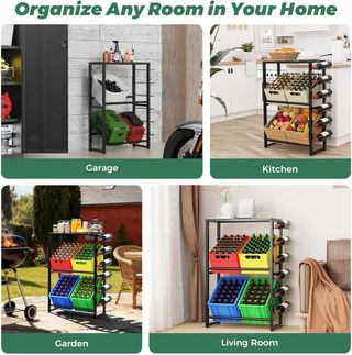 Estantería Metálica para Cajas de Bebidas