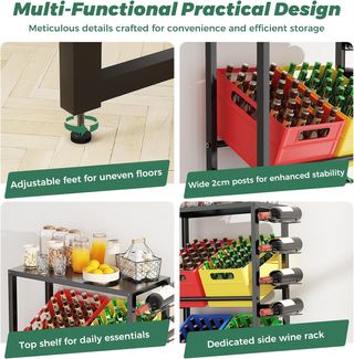 Estantería Metálica para Cajas de Bebidas