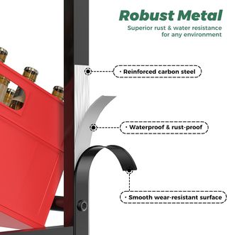 Estantería Metálica para Cajas de Bebidas