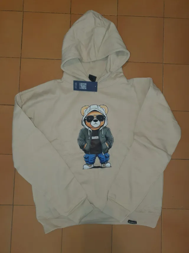 Felpa Unisex Beige Taglia Unica