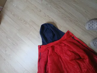 Chaqueton de trabajo azul y rojo