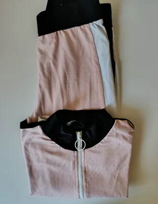 Conjunto deportivo Shein rosa y negro