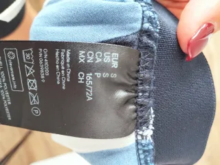 Falda plisada larga rayas azules