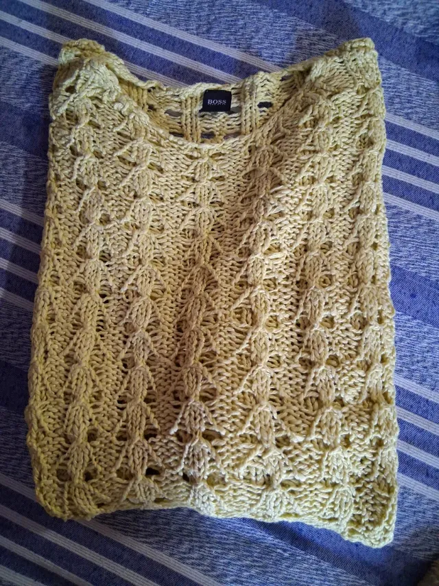 Maglione hugo boss giallo taglia L