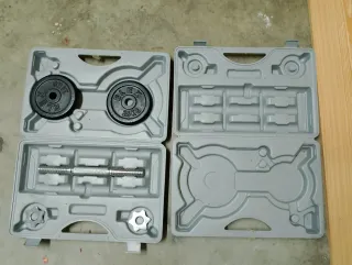 Maletín de pesas con discos