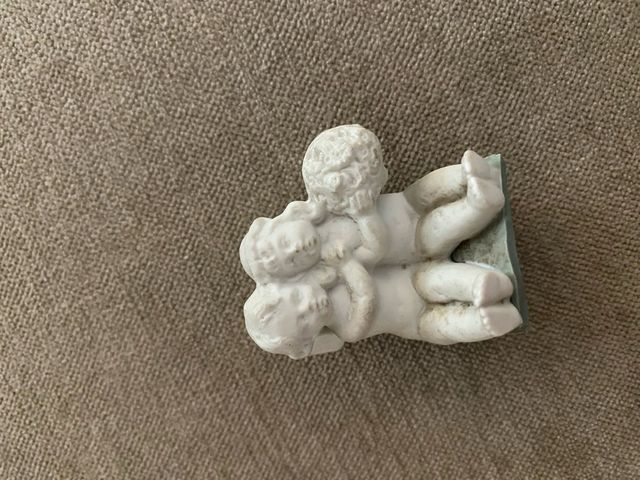 Figuritas de porcelana de angelitos antiguos