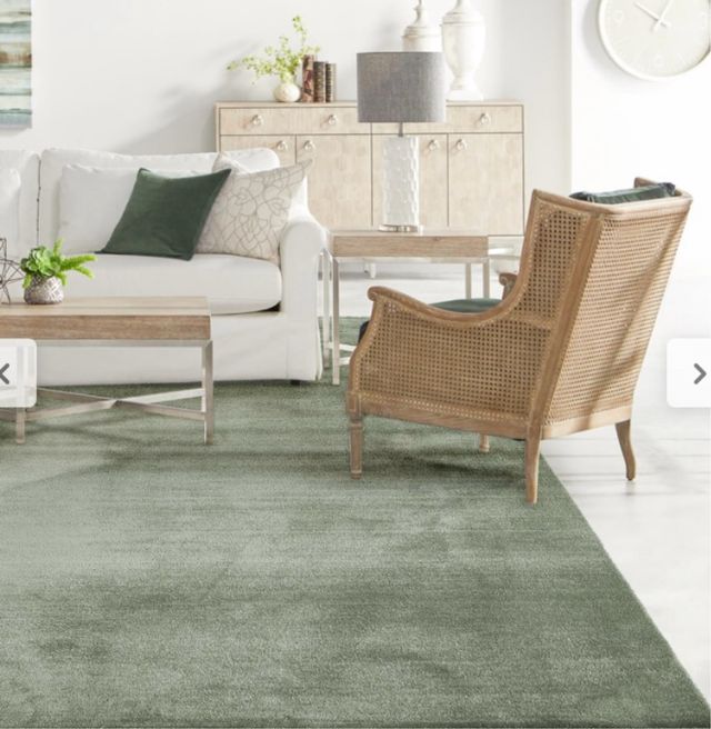 Alfombra verde grande