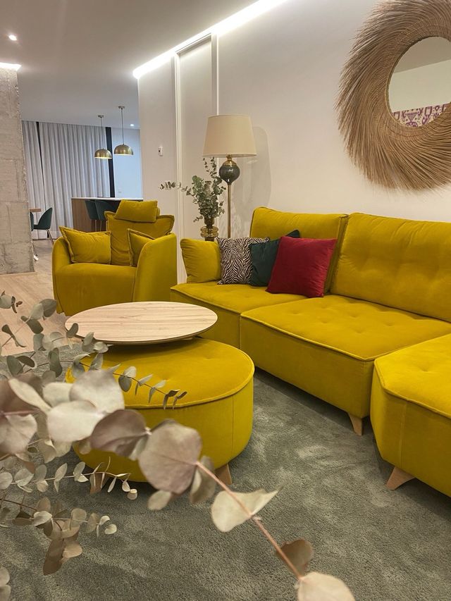 Alfombra verde grande