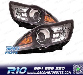 FAROS XENON PARA FORD FOCUS III 08-10 FONDO NEGRO