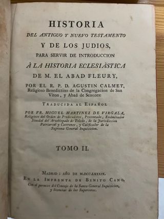 Historia del Antiguo y del Nuevo Testamento