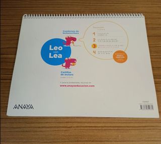 Libro Leo con Lea 3. Pauta. Ed. Anaya. Nuevo