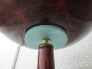 Lámpara de pie metal y cristal