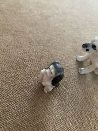 2 Perritos porcelana antiguos