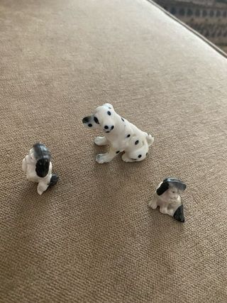 2 Perritos porcelana antiguos