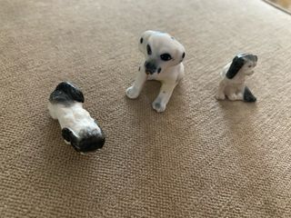 2 Perritos porcelana antiguos